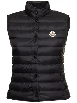 MONCLER: Чорні жилети  Liane