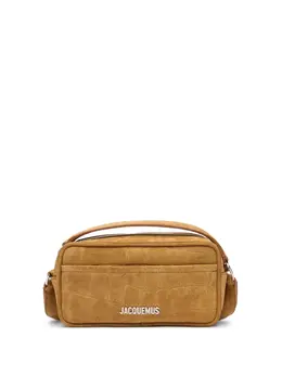 Jacquemus: Коричневая сумка через плечо  Le Baneto
