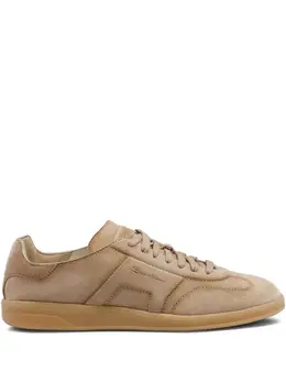 Santoni: Бежевые кроссовки 