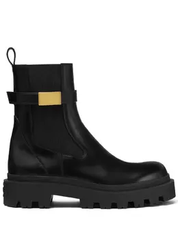 Versace: Чёрные ботинки 