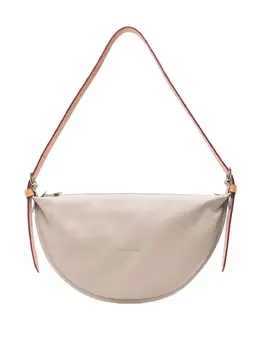 Longchamp: Бежевая сумка через плечо 