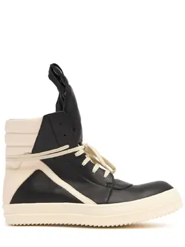 RICK OWENS: Чёрные кроссовки  Geobasket