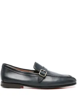 Santoni: Голубые туфли 
