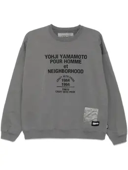 Yohji Yamamoto: Свитшот с длинным рукавом 