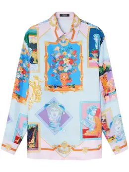 Versace: Светлая рубашка 