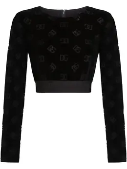 Dolce & Gabbana: Жаккардовый свитшот  DG