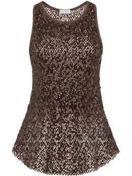 Brunello Cucinelli: Топ с блёстками 