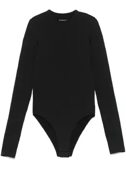 Balenciaga: Чёрный боди  Crew