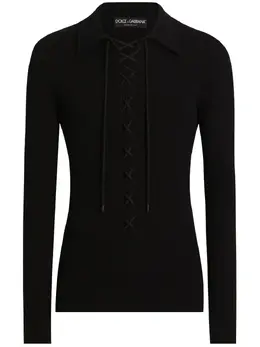 Dolce & Gabbana: Чёрный свитер 