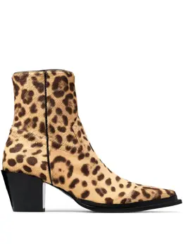 Jimmy Choo: Бежевые ботинки 