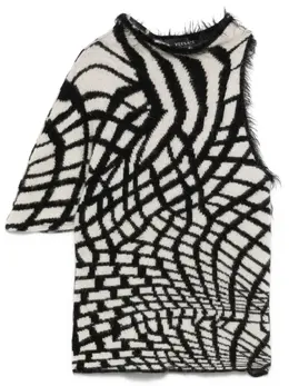 Versace Pre-Owned: Чёрный топ 