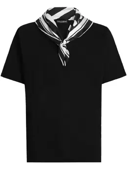 Dolce & Gabbana: Чёрный шарф  T