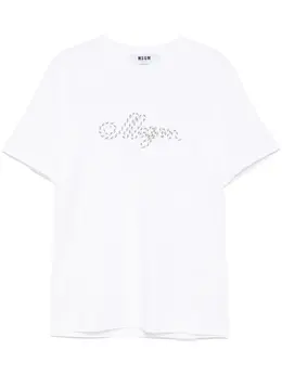 MSGM: Белая футболка 