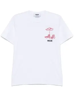 MSGM: Белая футболка 
