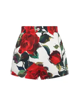 DOLCE & GABBANA: Шорты  Rose на пуговицах