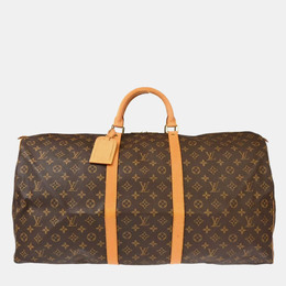 Louis Vuitton: Коричневая спортивная сумка  Keepall