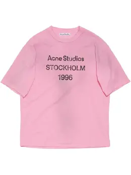 Acne Studios: Футболка с принтом 