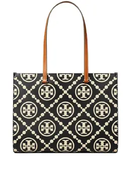 Tory Burch: Чёрная сумка-шоппер 