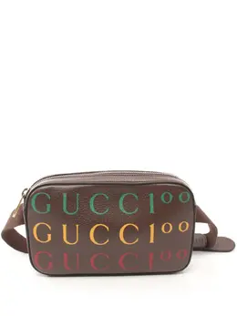 Gucci Pre-Owned: Коричневая поясная сумка 