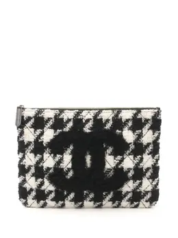 CHANEL Pre-Owned: Чёрный клатч 