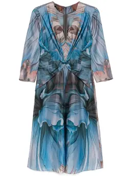 Alberta Ferretti: Платье с абстрактным принтом 