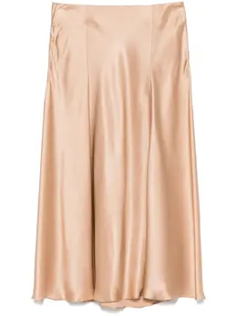 Alberta Ferretti: Атласная юбка 