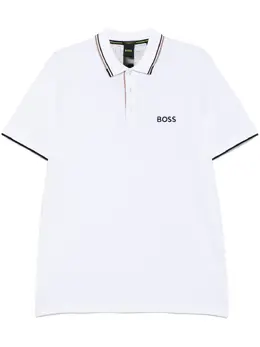 BOSS: Белое поло 