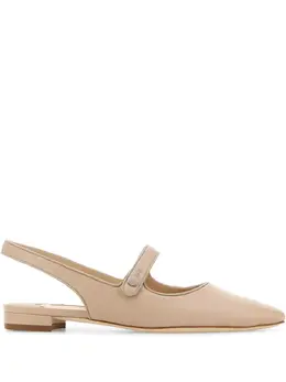 Manolo Blahnik: Светлые балетки 