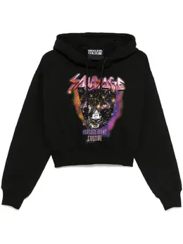 Versace Jeans Couture: Чёрная толстовка 