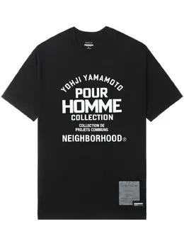 Yohji Yamamoto: Футболка с принтом 