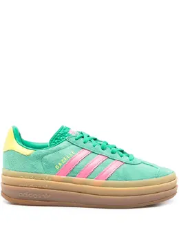 adidas: Зелёные кроссовки  Gazelle