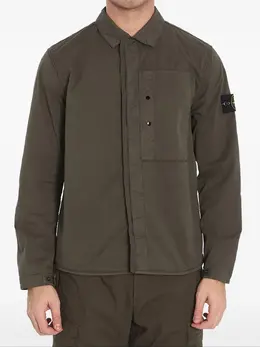 Stone Island: Зелёная рубашка 