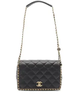 CHANEL Pre-Owned: Чёрная сумка 