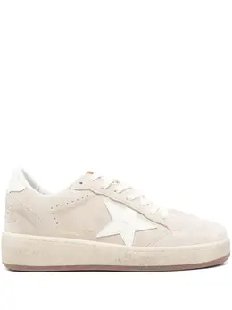Golden Goose: Бежевые кроссовки  Ball Star