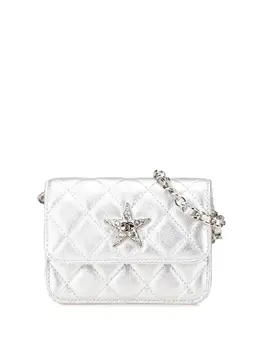 CHANEL Pre-Owned: Серебристая поясная сумка 