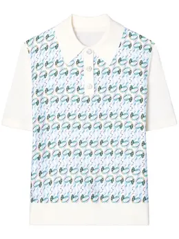 Tory Burch: Белое поло 