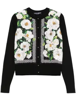 Dolce & Gabbana: Кардиган с растительным принтом 