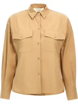 Max Mara: Бежевая рубашка 