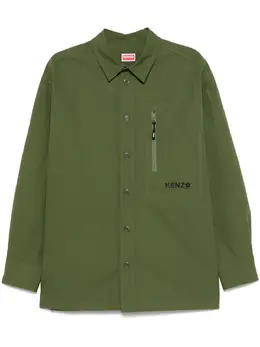 Kenzo: Рубашка с цветочным принтом 
