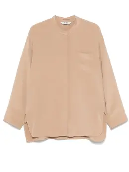 'S Max Mara: Бежевая рубашка 