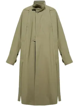 Homme Plissé Issey Miyake: Пуховик цвета хаки 