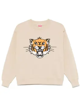 Kenzo: Светлый свитшот  Tiger