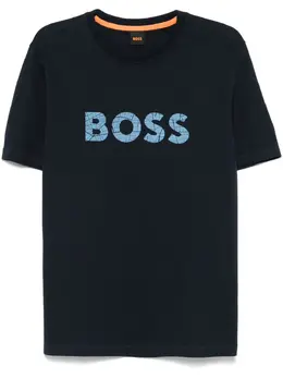 BOSS: Синяя футболка 