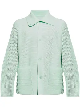 Homme Plissé Issey Miyake: Светлый кардиган 