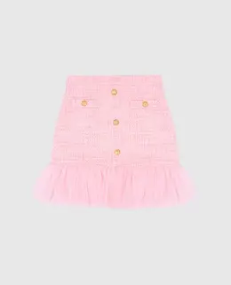 Balmain: Розовая юбка 