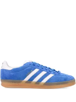 adidas: Голубые кроссовки  Gazelle Indoor