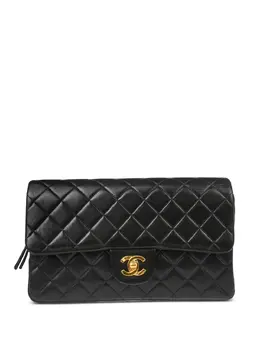 CHANEL Pre-Owned: Чёрный рюкзак 