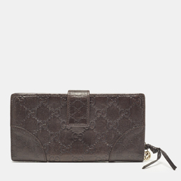 Gucci: Тёмный кошелёк  Interlocking G