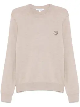 Maison Kitsuné: Светлый свитер 
