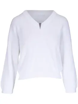 Brunello Cucinelli: Белый свитер  Monili